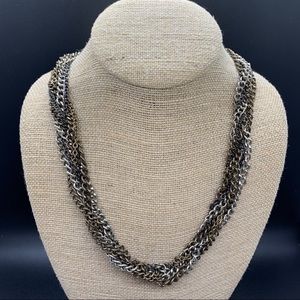 Vintage Gold & Silver Chain Necklace
